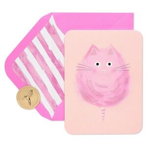 🆕Papyrus Cotton Candy Cat Birthday Greeting Card